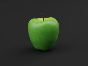 Realistic Green Apples 3D Model