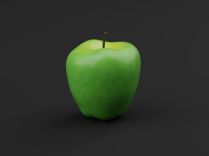 Realistic Green Apples 3D Model