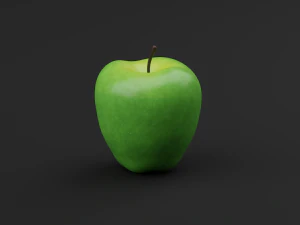 Realistic Green Apples 3D Model