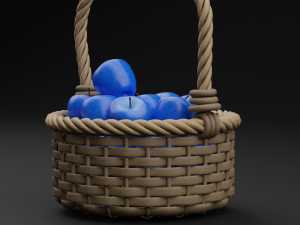 Realistic Blue Apples Modelo 3D