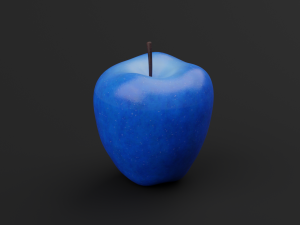 Realistic Blue Apples Modelo 3D