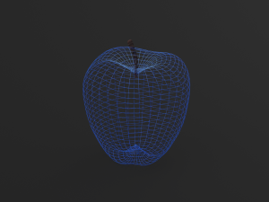 Realistic Blue Apples Modelo 3D