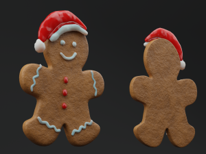 Gingerbread Cookies Pack Model 3D