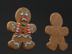 Gingerbread Cookies Pack Model 3D