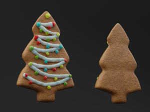 Gingerbread Cookies Pack Model 3D