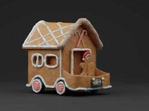 GingerBread Car Modelo 3D