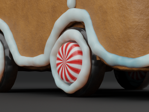 GingerBread Car Model 3D