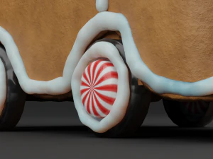 GingerBread Car 3D Model