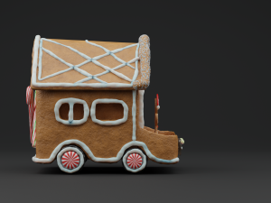 GingerBread Car Model 3D