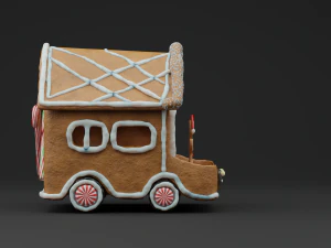GingerBread Car 3D Model