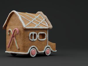 GingerBread Car Model 3D