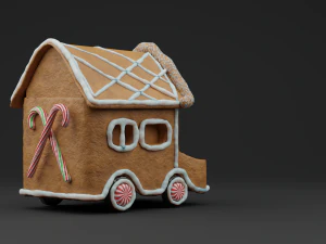 GingerBread Car 3D Model
