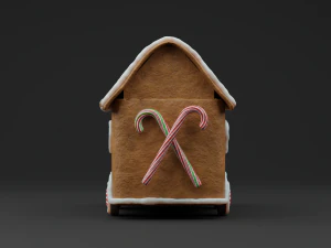 GingerBread Car 3D Model