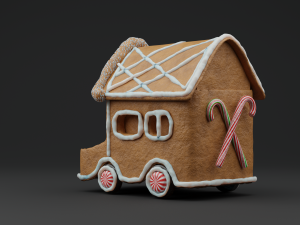 GingerBread Car Model 3D