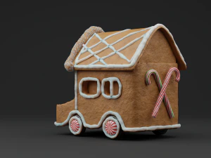 GingerBread Car 3D Model