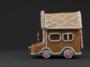 GingerBread Car 3D Model