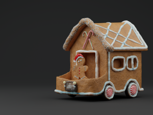 GingerBread Car Model 3D