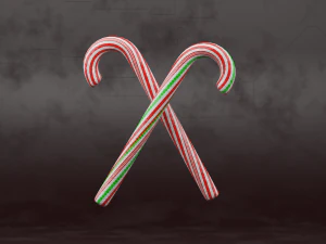 Peppermint Candy Cane 3D Model