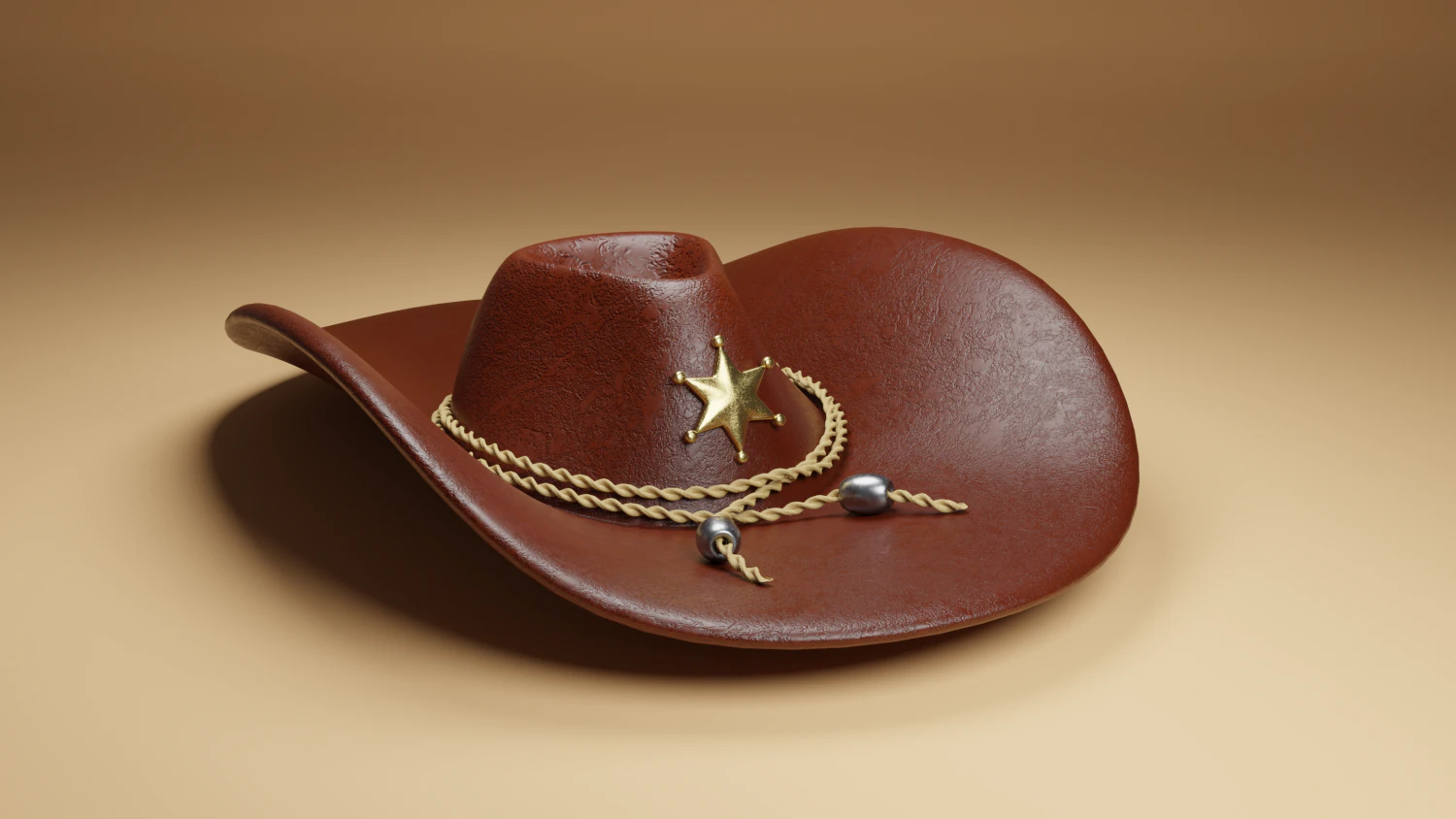 Cowboy Hat 3D Model .c4d .max .obj .3ds .fbx .stl .blend 