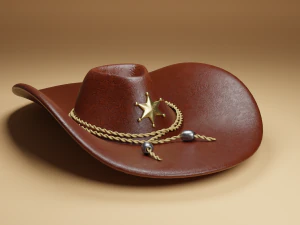 Kowbojski kapelusz Model 3D