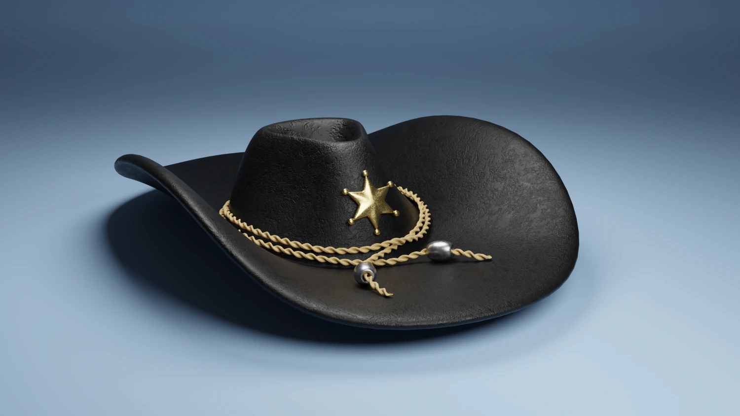 Cowboy Hat 3D Model .c4d .max .obj .3ds .fbx .stl .blend 