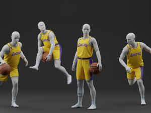 Los Angeles Lakers Home Jersey 2023 3D 模型