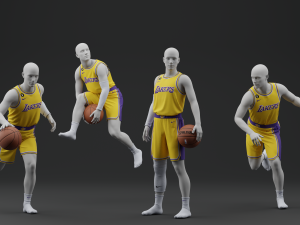Los Angeles Lakers Home Jersey 2023 3D Модель
