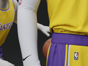 Los Angeles Lakers Home Jersey 2023 3D Модель