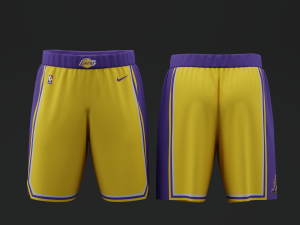 Los Angeles Lakers Home Jersey 2023 3D Модель