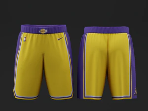 ロサンゼルス レイカーズ ホーム ジャージ 2023 3Dモデル