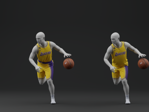 Los Angeles Lakers Home Jersey 2023 3D Модель