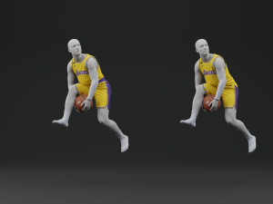 Los Angeles Lakers Home Jersey 2023 3D Модель