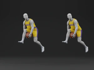 ロサンゼルス レイカーズ ホーム ジャージ 2023 3Dモデル