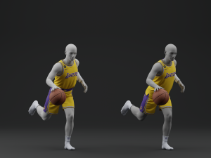 Los Angeles Lakers Home Jersey 2023 3D Модель