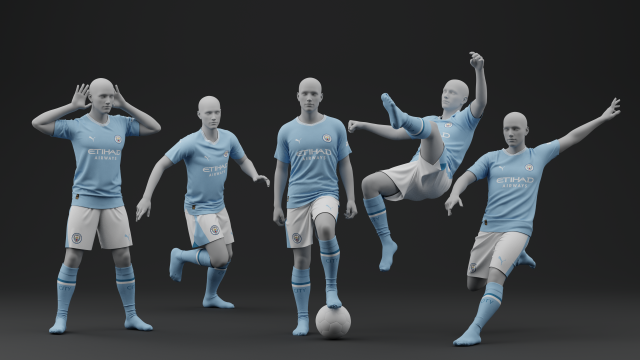 Manchester City 2024 3D Model .c4d .max .obj .3ds .fbx .stl .blend 