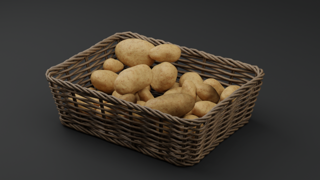 Potato Modelo 3D .c4d .max .obj .3ds .fbx .stl .blend 