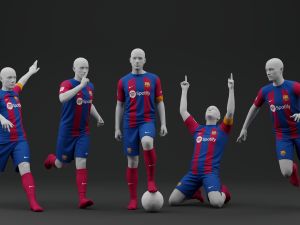 FC Barcelona 2023 Home Jersey 3D Model