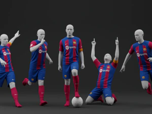 Koszulka domowa FC Barcelona 2023 Model 3D