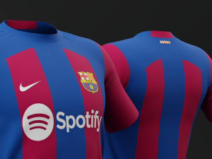 FC Barcelona 2023 Home Jersey 3D Model
