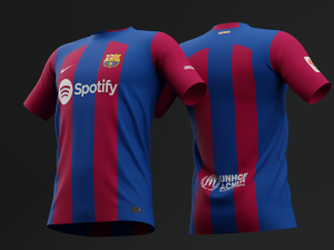 FC Barcelona 2023 Home Jersey 3D Model