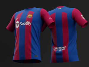 FC Barcelona 2023 Home Jersey 3D Model