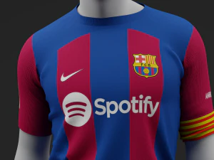 FC Barcelona 2023 Home Jersey 3D Model