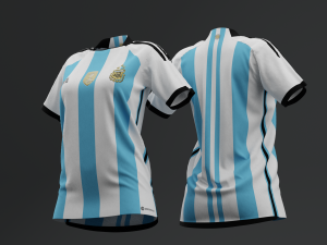 Argentina 2022 Women Home Jersey 3D Model