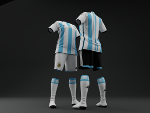 Argentina 2022 Women Home Jersey 3D Model