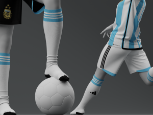 Argentina 2022 Women Home Jersey 3D Model