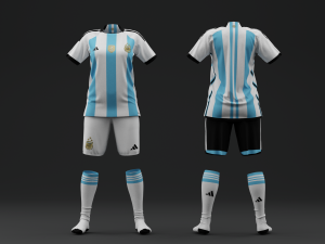 Argentina 2022 Women Home Jersey 3D Model