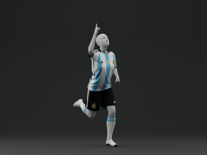 Argentina 2022 Women Home Jersey 3D Model