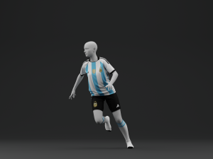 Argentina 2022 Women Home Jersey 3D Model