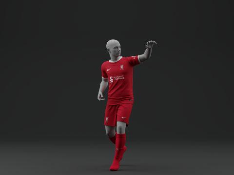 Liverpool 2023 Home Jersey Modelo 3D