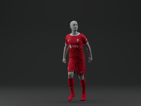 Liverpool 2023 Home Jersey Modelo 3D